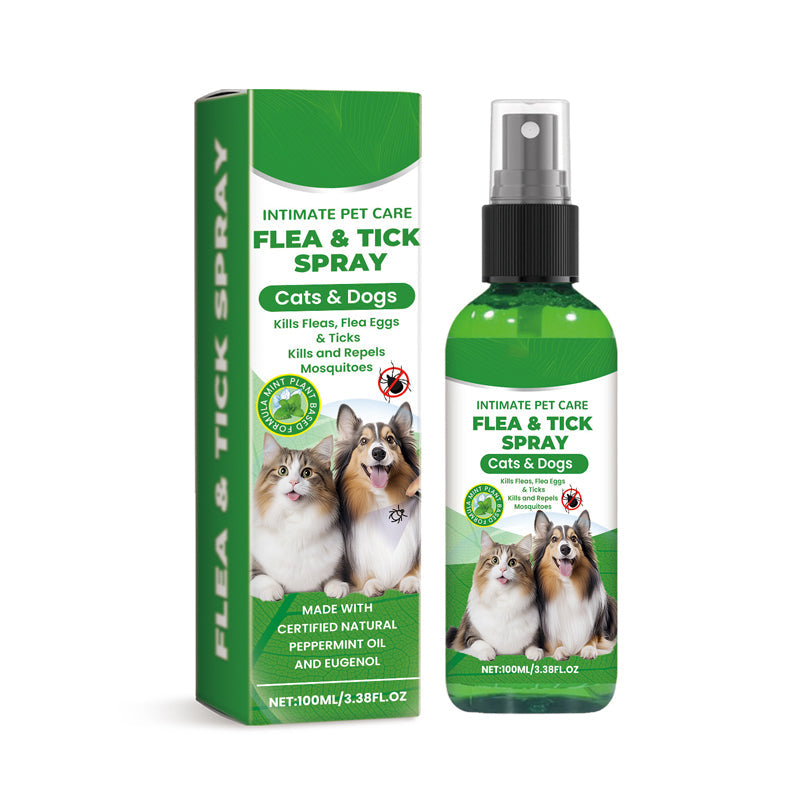 🐶🐱 Vaporisateur antipuces et antitiques naturel pour chiens et chats