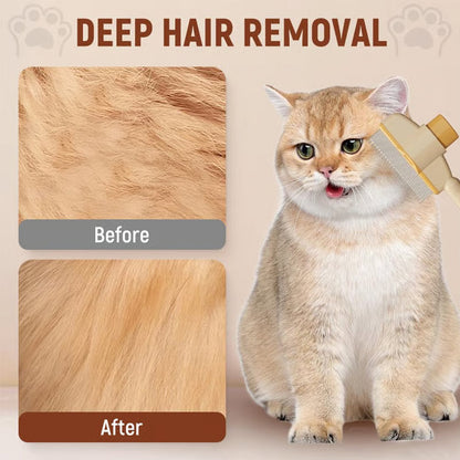 Self-Cleaning Pet Flea Comb & Grooming Brush