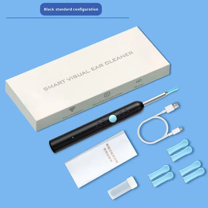 Smart HD Visual Ear Cleaner - 1080P Wireless Otoscope with Silicone Ear Wax Removal Kit