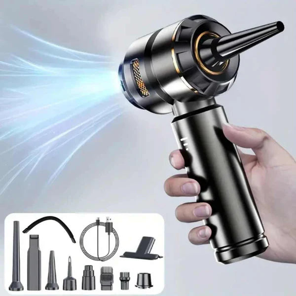 High-Power Cordless Portable Vacuum - 9000Pa Suction Mini Handheld Cleaner for Car & Home