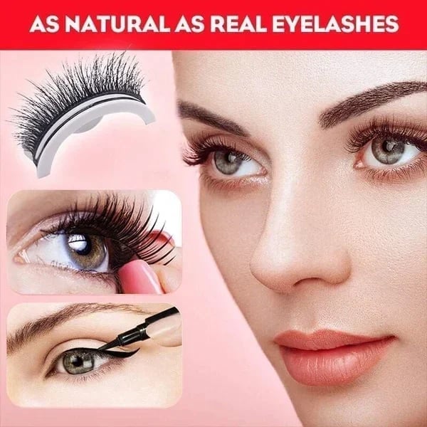 🔥LAST DAY - BUY 1 GET 1 FREE JUST $8.99 EACH🔥🎉Reusable Adhesive Eyelashes ✅