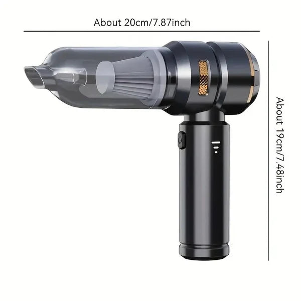 High-Power Cordless Portable Vacuum - 9000Pa Suction Mini Handheld Cleaner for Car & Home