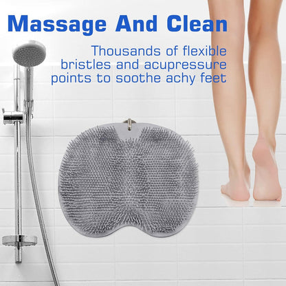Nettoyant douche pieds et dos sans se pencher, Tapis antidérapant