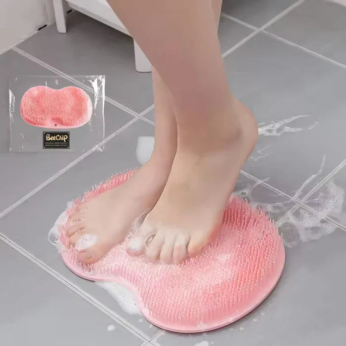 Nettoyant douche pieds et dos sans se pencher, Tapis antidérapant