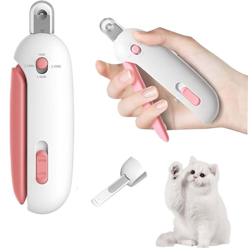 Coupe-griffes pour chat anti-éclaboussures réglable