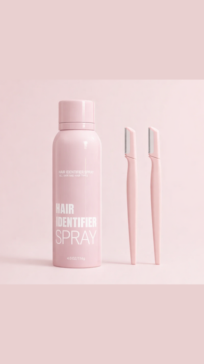 The GlowTrack™ Kit: Hair Identifier Spray + Dermaplaning Razors