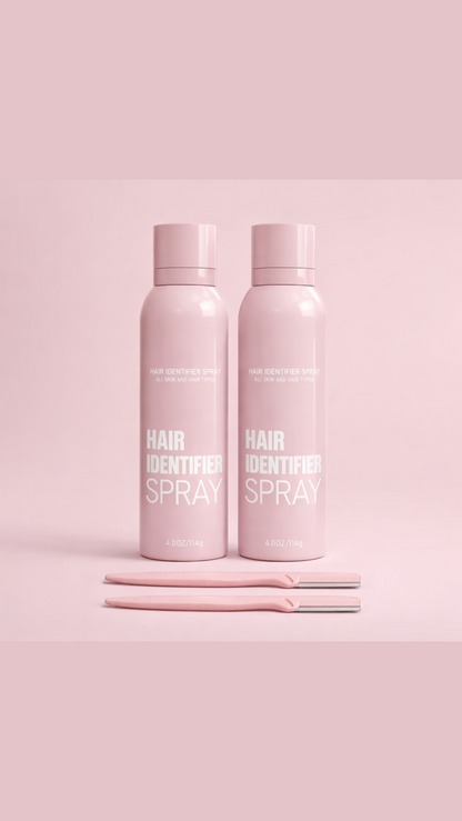 The GlowTrack™ Kit: Hair Identifier Spray + Dermaplaning Razors