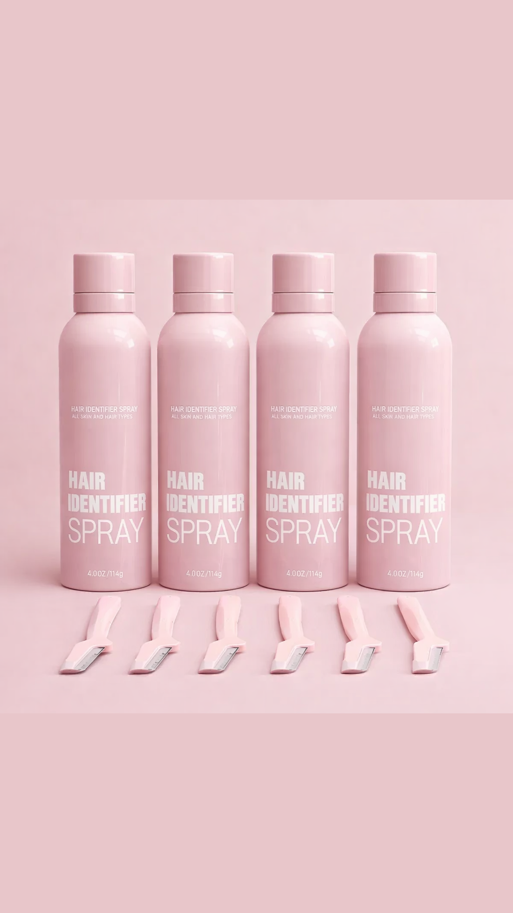 Le Kit GlowTrack™ : Spray identifiant les poils + Rasoirs de dermaplaning