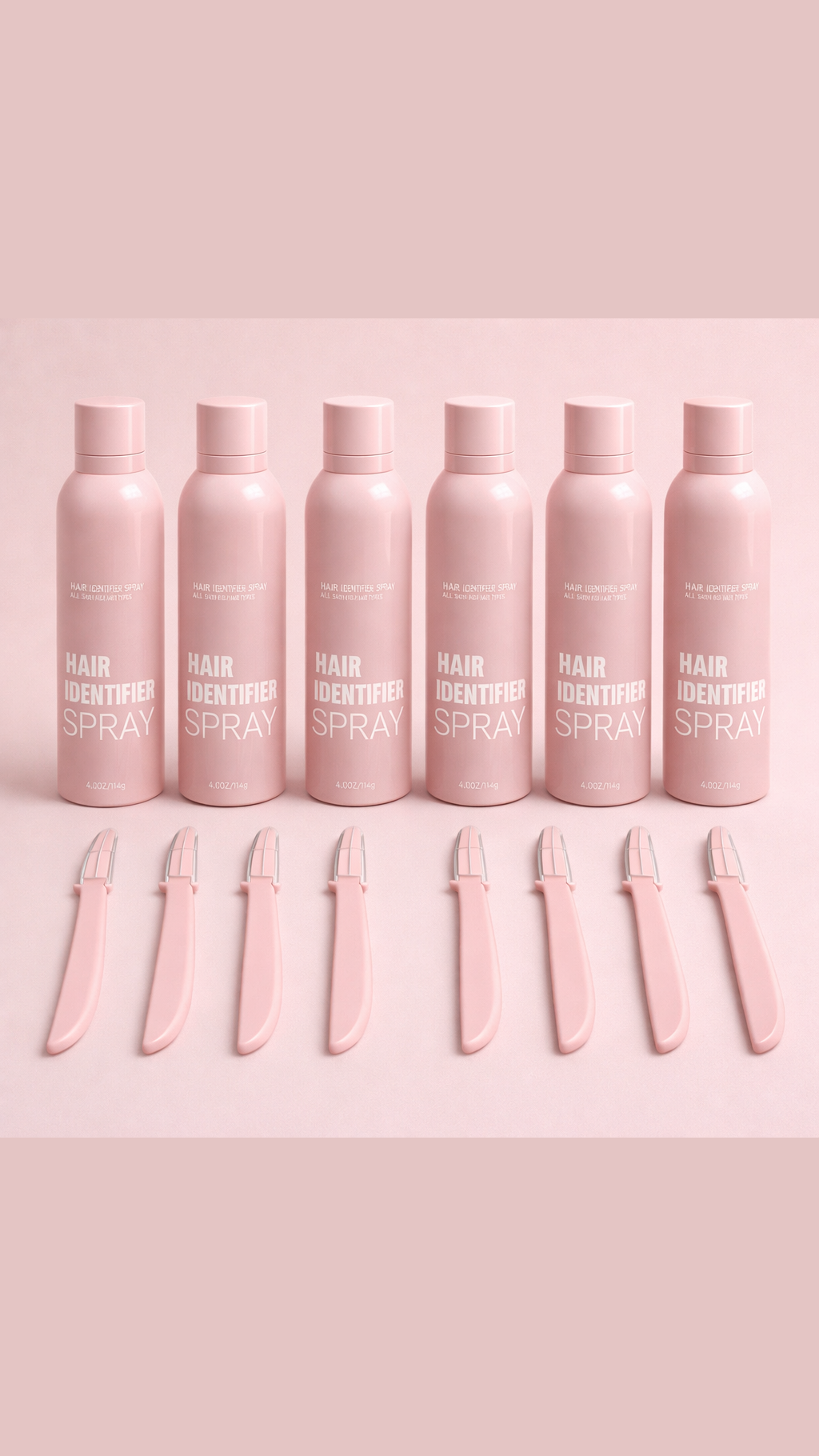 Le Kit GlowTrack™ : Spray identifiant les poils + Rasoirs de dermaplaning