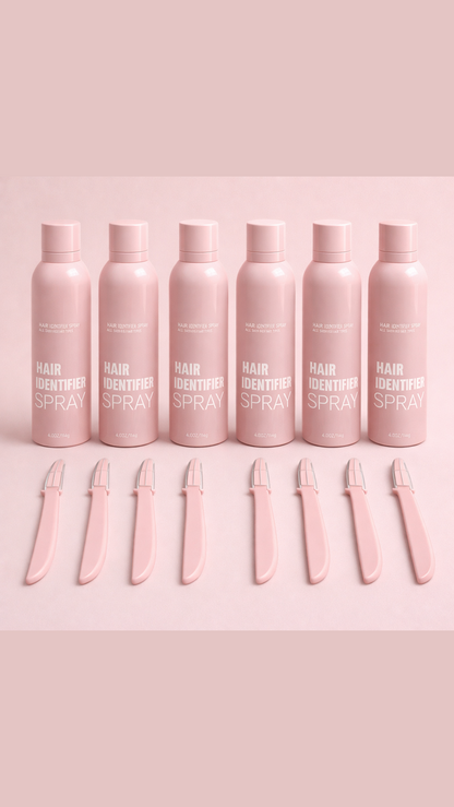 The GlowTrack™ Kit: Hair Identifier Spray + Dermaplaning Razors