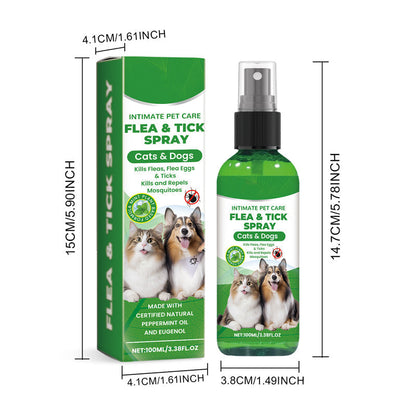 🐶🐱 Vaporisateur antipuces et antitiques naturel pour chiens et chats
