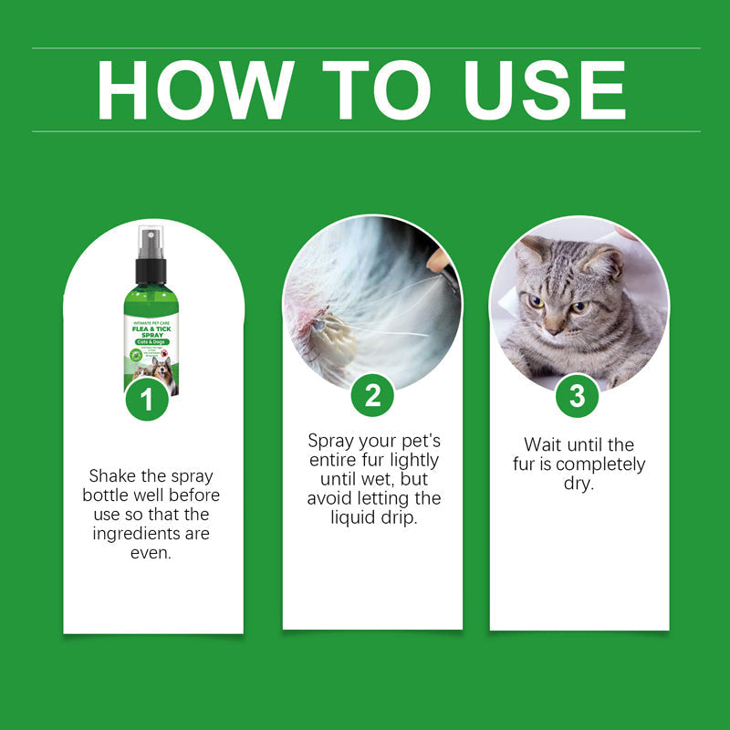 🐶🐱 Vaporisateur antipuces et antitiques naturel pour chiens et chats